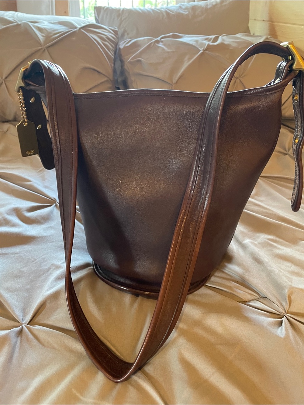 Coach Leather Bucket Bag